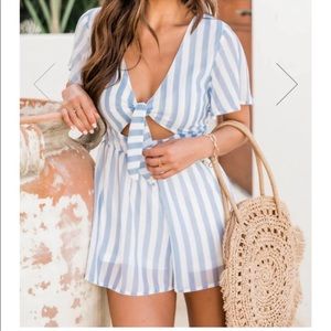 New XS pink Lilly romper